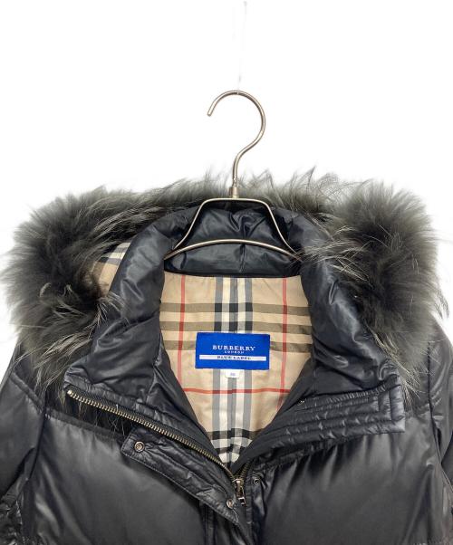 BURBERRY BLUE LABEL（バーバリー ブルー レーベル）BURBERRY BLUE LABEL (バーバリー ブルー レーベル) ダウンジャケット ブラック サイズ:38の古着・服飾アイテム