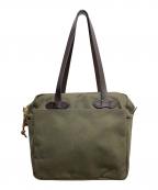 FILSONフィルソン）の古着「ラギットツイルトートバッグ」｜ブラウン×オリーブ