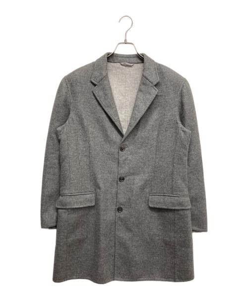 ERMENEGILDO ZEGNA（エルメネジルド・ゼニア）Ermenegildo Zegna (エルメネジルド・ゼニア) カシミヤチェスターコート グレー サイズ:50Rの古着・服飾アイテム