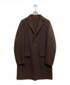 VALENTINOヴァレンティノ）の古着「カシミヤ混チェスターコート」｜ブラウン