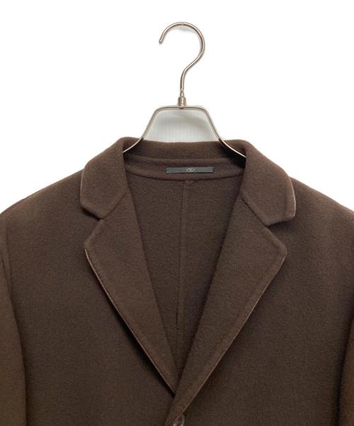 VALENTINO（ヴァレンティノ）VALENTINO (ヴァレンティノ) カシミヤ混チェスターコート ブラウン サイズ:48の古着・服飾アイテム