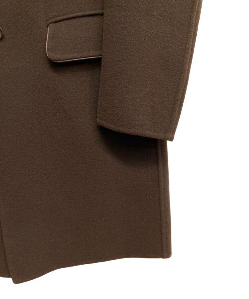 VALENTINO（ヴァレンティノ）VALENTINO (ヴァレンティノ) カシミヤ混チェスターコート ブラウン サイズ:48の古着・服飾アイテム