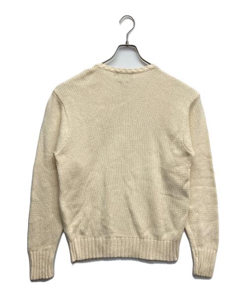 POLO RALPH LAUREN（ポロ・ラルフローレン）POLO RALPH LAUREN (ポロ・ラルフローレン) Vネックニット ホワイト サイズ:Mの古着・服飾アイテム