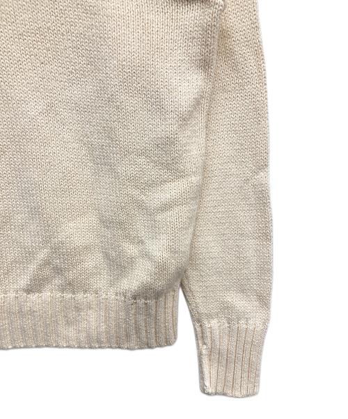 POLO RALPH LAUREN（ポロ・ラルフローレン）POLO RALPH LAUREN (ポロ・ラルフローレン) Vネックニット ホワイト サイズ:Mの古着・服飾アイテム