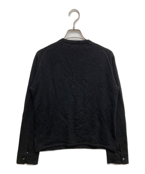 BURBERRY BLACK LABEL（バーバリーブラックレーベル）BURBERRY BLACK LABEL (バーバリーブラックレーベル) ヘンリーネックニット ブラック サイズ:2の古着・服飾アイテム