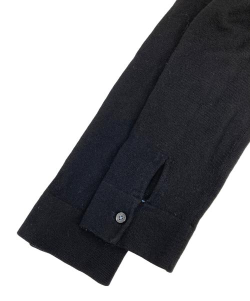 BURBERRY BLACK LABEL（バーバリーブラックレーベル）BURBERRY BLACK LABEL (バーバリーブラックレーベル) ヘンリーネックニット ブラック サイズ:2の古着・服飾アイテム