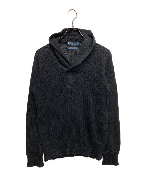 POLO RALPH LAUREN（ポロ・ラルフローレン）POLO RALPH LAUREN (ポロ・ラルフローレン) ニットパーカー ブラック サイズ:Sの古着・服飾アイテム