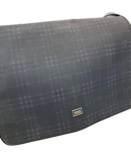 Burberry's（バーバリーズ）Burberry's (バーバリーズ) ノバチェックショルダーバッグ ネイビーの古着・服飾アイテム