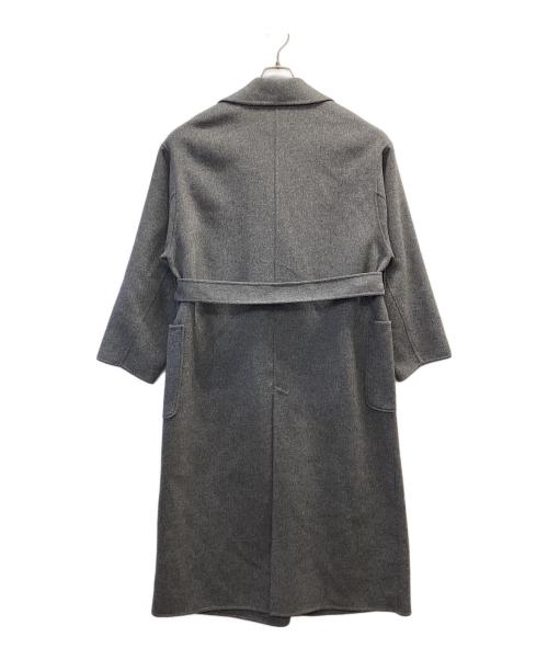 apart by（アパートバイ）apart by (アパートバイ) カシープ3WAYスタンドロングコート グレー サイズ:Mの古着・服飾アイテム