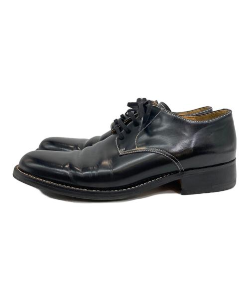 tricot COMME des GARCONS（トリココムデギャルソン）tricot COMME des GARCONS (トリココムデギャルソン) ステッチレザーシューズ ブラック サイズ:25の古着・服飾アイテム