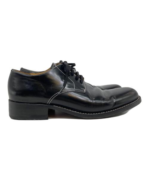 tricot COMME des GARCONS（トリココムデギャルソン）tricot COMME des GARCONS (トリココムデギャルソン) ステッチレザーシューズ ブラック サイズ:25の古着・服飾アイテム