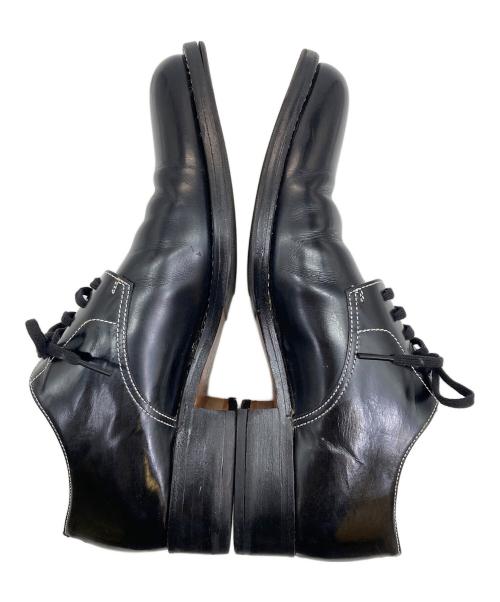 tricot COMME des GARCONS（トリココムデギャルソン）tricot COMME des GARCONS (トリココムデギャルソン) ステッチレザーシューズ ブラック サイズ:25の古着・服飾アイテム