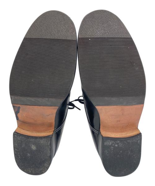 tricot COMME des GARCONS（トリココムデギャルソン）tricot COMME des GARCONS (トリココムデギャルソン) ステッチレザーシューズ ブラック サイズ:25の古着・服飾アイテム