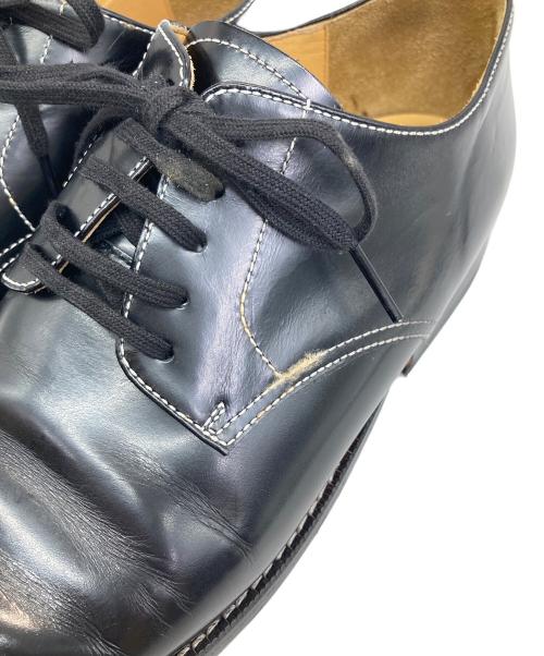 tricot COMME des GARCONS（トリココムデギャルソン）tricot COMME des GARCONS (トリココムデギャルソン) ステッチレザーシューズ ブラック サイズ:25の古着・服飾アイテム