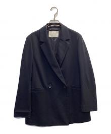 BALLSEY（ボールジィ）の古着「ジャージーステッチ ダブルブレストジャケット」｜ネイビー