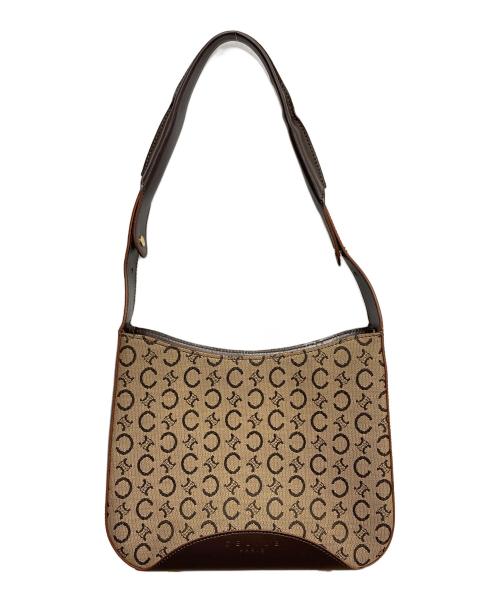 CELINE（セリーヌ）CELINE (セリーヌ) Cマカダム柄ワンショルダーバッグ ブラウンの古着・服飾アイテム