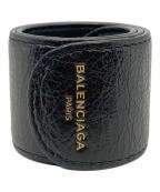BALENCIAGAバレンシアガ）の古着「スナップレザーブレスレット」｜ブラック
