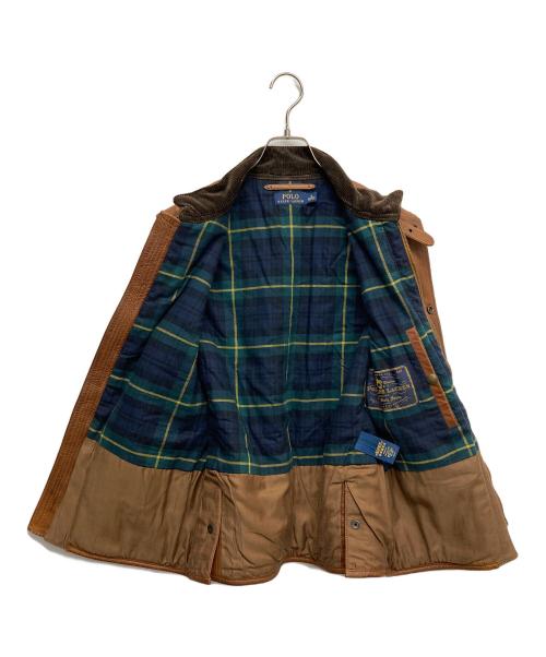 POLO RALPH LAUREN（ポロ・ラルフローレン）POLO RALPH LAUREN (ポロ・ラルフローレン) レザーハンティングベスト ブラウン サイズ:Mの古着・服飾アイテム