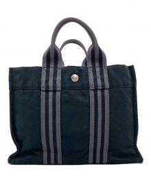 HERMES（エルメス）の古着「ミニトートバッグ」｜グレー×ブラック
