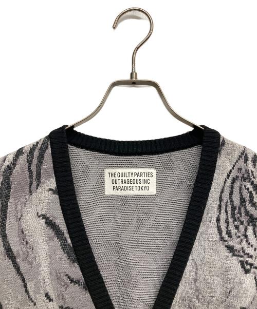 WACKO MARIA（ワコマリア）WACKO MARIA (ワコマリア) TIM LEHI JACQARD CARDIGAN グレー サイズ:Sの古着・服飾アイテム