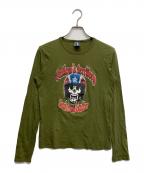 Jean Paul GAULTIERジャンポールゴルチェ）の古着「プリントカットソー」｜オリーブ