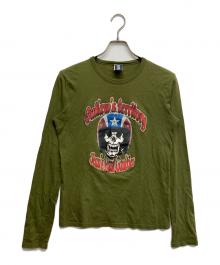 Jean Paul GAULTIER（ジャンポールゴルチェ）の古着「プリントカットソー」｜オリーブ