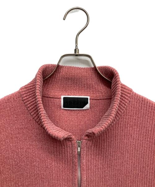 PHINGERIN（フィンガリン）PHINGERIN (フィンガリン) CORDY KNIT JACKET ライトピンク サイズ:Lの古着・服飾アイテム