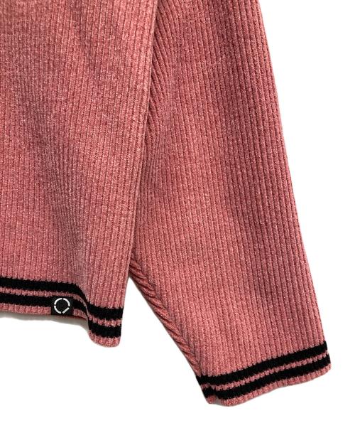 PHINGERIN（フィンガリン）PHINGERIN (フィンガリン) CORDY KNIT JACKET ライトピンク サイズ:Lの古着・服飾アイテム