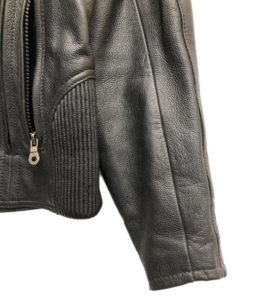 HARLEY-DAVIDSON（ハーレーダビッドソン）HARLEY-DAVIDSON (ハーレーダビッドソン) シングルライダースレザージャケット ブラック サイズ:Sの古着・服飾アイテム