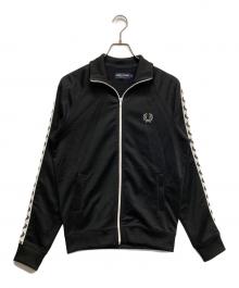 FRED PERRY（フレッドペリー）の古着「テープトラックジャケット」｜ブラック