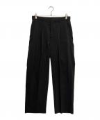 MONKEY TIMEモンキータイム）の古着「renu TRO WIDE 1P PANTS/ワイドパンツ」｜ブラック