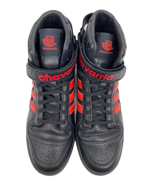 adidas（アディダス）adidas (アディダス) WILLY CHAVARRIA (ウィリーチャバリア) ORIGINALS FORUM ’84 HI BLACK/RED レッド×ブラック サイズ:27.5の古着・服飾アイテム