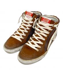 GOLDEN GOOSE（ゴールデングース）の古着「ハイカットスニーカー」｜ブラウン