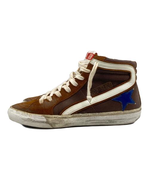 GOLDEN GOOSE（ゴールデングース）GOLDEN GOOSE (ゴールデングース) ハイカットスニーカー ブラウン サイズ:22.5の古着・服飾アイテム