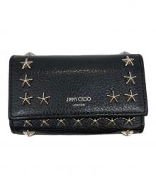 JIMMY CHOO（ジミーチュウ）の古着「スタースタッツ付きキーケース」｜ブラック