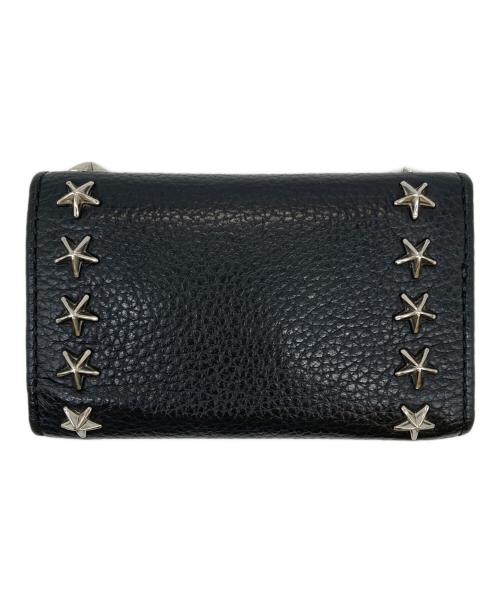 JIMMY CHOO（ジミーチュウ）JIMMY CHOO (ジミーチュウ) スタースタッツ付きキーケース ブラックの古着・服飾アイテム