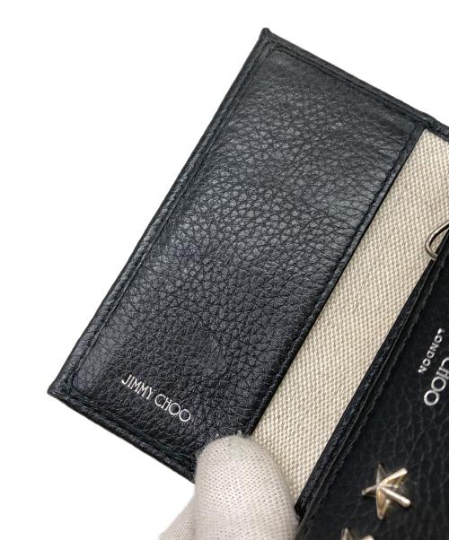 JIMMY CHOO（ジミーチュウ）JIMMY CHOO (ジミーチュウ) スタースタッツ付きキーケース ブラックの古着・服飾アイテム
