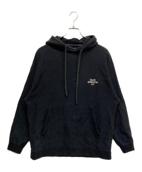 NUMBER (N)INE（ナンバーナイン）NUMBER (N)INE (ナンバーナイン) BLANK GENERATION-パーカー ブラック サイズ:2の古着・服飾アイテム