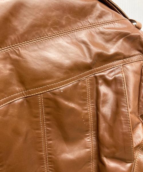 Haruf（ハルフ）Haruf (ハルフ) ホースハイドレザーダウンジャケット ブラウン サイズ:Lの古着・服飾アイテム