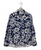 uniform experimentユニフォームエクスペリメント）の古着「TROPICAL FLOWER STAR B.D SHIRT」｜ホワイト×ネイビー