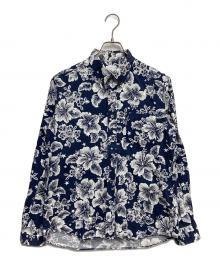 uniform experiment（ユニフォームエクスペリメント）の古着「TROPICAL FLOWER STAR B.D SHIRT」｜ホワイト×ネイビー
