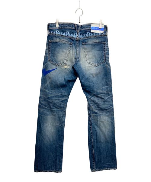 VANQUISH&FRAGMENT（ヴァンキッシュ＆フラグメント）VANQUISH&FRAGMENT (ヴァンキッシュ＆フラグメント) ダメージデニムパンツ インディゴ サイズ:34の古着・服飾アイテム
