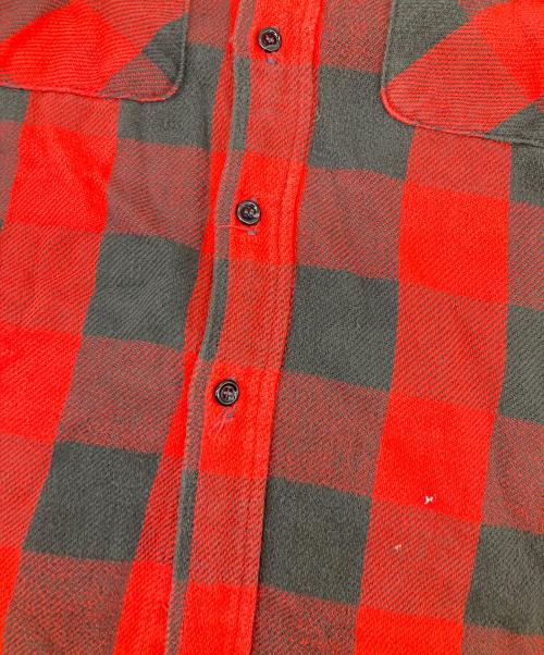 FIVE BROTHER（ファイブブラザー）FIVE BROTHER (ファイブブラザー) ネルシャツ ブラック×レッド サイズ:Sの古着・服飾アイテム