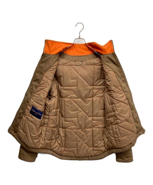 LOUIS VUITTON（ルイ ヴィトン）LOUIS VUITTON (ルイ ヴィトン) 2カラージップアップブルゾン オレンジ×ブラウン サイズ:50の古着・服飾アイテム