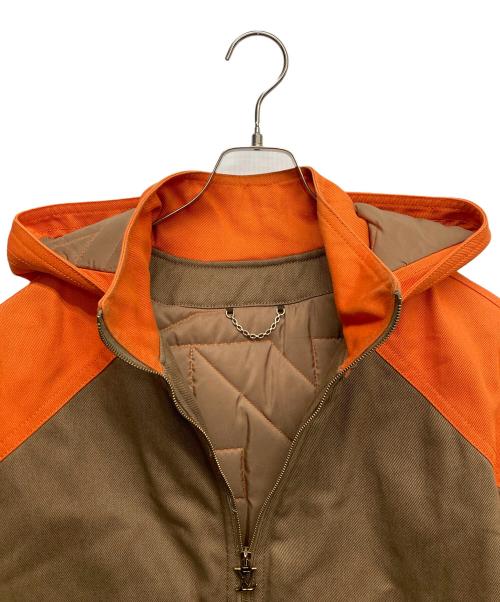 LOUIS VUITTON（ルイ ヴィトン）LOUIS VUITTON (ルイ ヴィトン) 2カラージップアップブルゾン オレンジ×ブラウン サイズ:50の古着・服飾アイテム