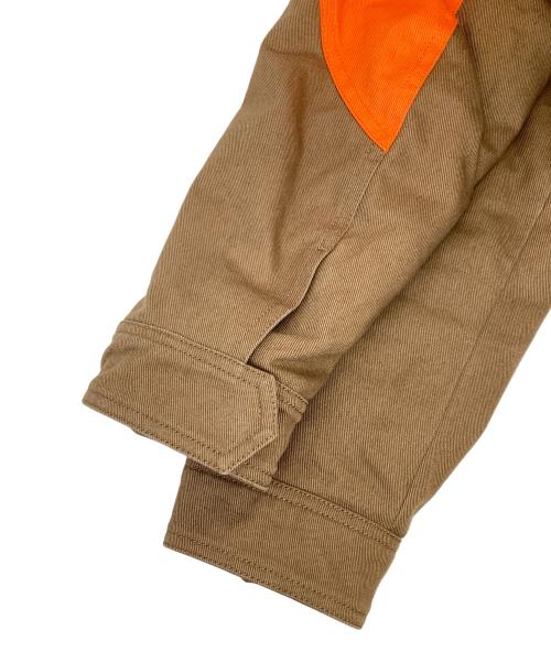 LOUIS VUITTON（ルイ ヴィトン）LOUIS VUITTON (ルイ ヴィトン) 2カラージップアップブルゾン オレンジ×ブラウン サイズ:50の古着・服飾アイテム