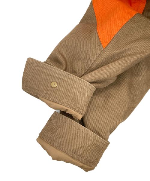 LOUIS VUITTON（ルイ ヴィトン）LOUIS VUITTON (ルイ ヴィトン) 2カラージップアップブルゾン オレンジ×ブラウン サイズ:50の古着・服飾アイテム