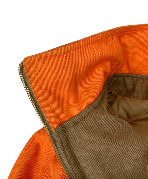 LOUIS VUITTON（ルイ ヴィトン）LOUIS VUITTON (ルイ ヴィトン) 2カラージップアップブルゾン オレンジ×ブラウン サイズ:50の古着・服飾アイテム