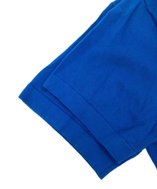 LOUIS VUITTON（ルイ ヴィトン）LOUIS VUITTON (ルイ ヴィトン) Crewneck Short Sleeved Knit Tee ホワイト×ブルー サイズ:Mの古着・服飾アイテム