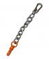HERON PRESTON (ヘロンプレストン) MULTICHAIN Bracelet オレンジ×シルバー：9000円
